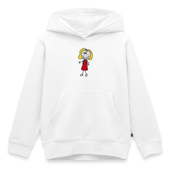 Mädchen - Kinder Premium Organic Hoodie - Weiß - Vorne - AI Model Kid Female (0cm)
