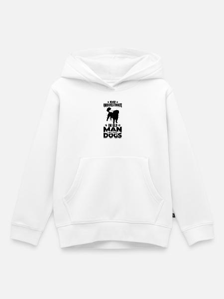 Hundeopa - Kinder Premium Organic Hoodie - Weiß