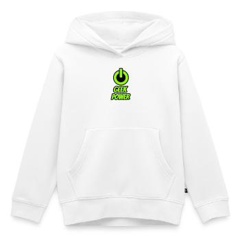 Geek-Macht - Kinder Premium Organic Hoodie - Weiß - Vorne - AI Model Kid Female (0cm)