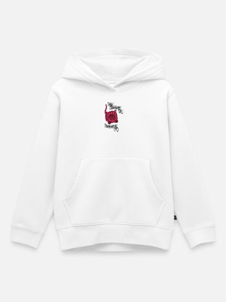 Raspberry die Katze - Kinder Premium Organic Hoodie - Weiß