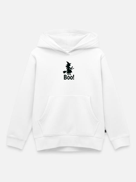 Hexenbuh! Halloween - Kinder Premium Organic Hoodie - Weiß