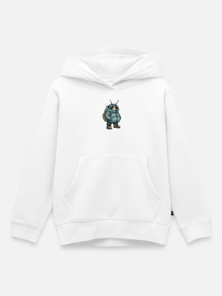 Schäferhund Cool Winter - Kinder Premium Organic Hoodie - Weiß