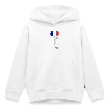 Flagge Frankreich Regionalstolz Nationale Identität - Kinder Premium Organic Hoodie - Weiß - Vorne - AI Model Kid Female (0cm)