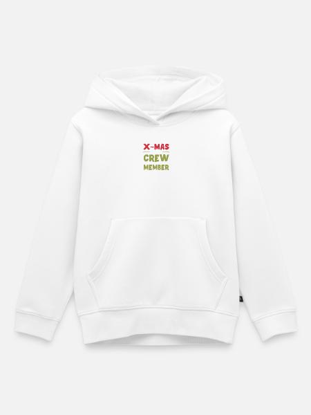X-Mas Crew Mitglied - Kinder Premium Organic Hoodie - Weiß