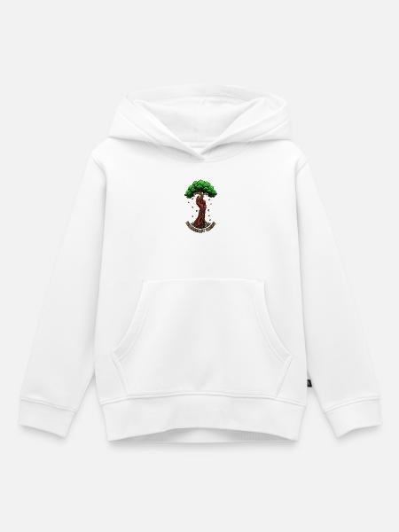 Willenskraft Wachst - Kinder Premium Organic Hoodie - Weiß