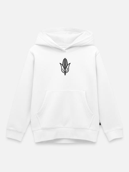 Maiskolben - Kinder Premium Organic Hoodie - Weiß