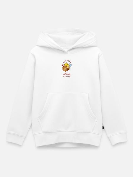 Zitate für Liebende - Kinder Premium Organic Hoodie - Weiß