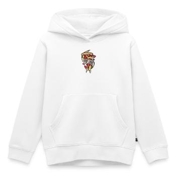 Wahre Liebe Pizzaherzen - Kinder Premium Organic Hoodie - Weiß - Vorne - AI Model Kid Female (0cm)