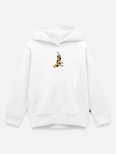 Süße Banane - Kinder Premium Organic Hoodie - Weiß