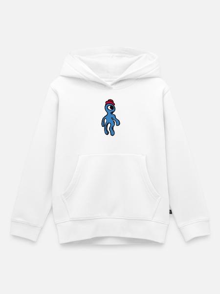 Alien Philip - Kinder Premium Organic Hoodie - Weiß