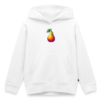 Poire - Sweat Premium à capuche enfant bio - blanc - Devant - AI Model Kid Female (0cm)