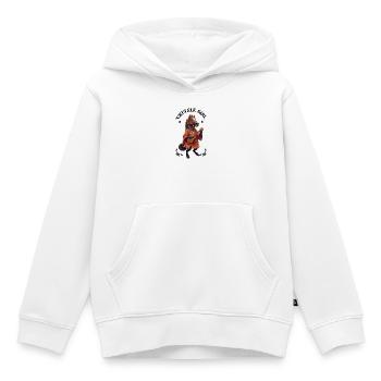 Ukulele girl horse - Kinder Premium Organic Hoodie - Weiß - Vorne - AI Model Kid Female (0cm)