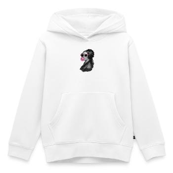 Ada Lovelace mit rosa Sonnenbrille und Kaugummi - Kinder Premium Organic Hoodie - Weiß - Vorne - AI Model Kid Female (0cm)