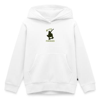 Vorwärts – Skateboard-T-Shirt - Kinder Premium Organic Hoodie - Weiß - Vorne - AI Model Kid Female (0cm)