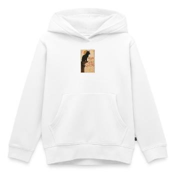 Weil die Bühne zuhört | Theater Katze - Kinder Premium Organic Hoodie - Weiß - Vorne - AI Model Kid Female (0cm)