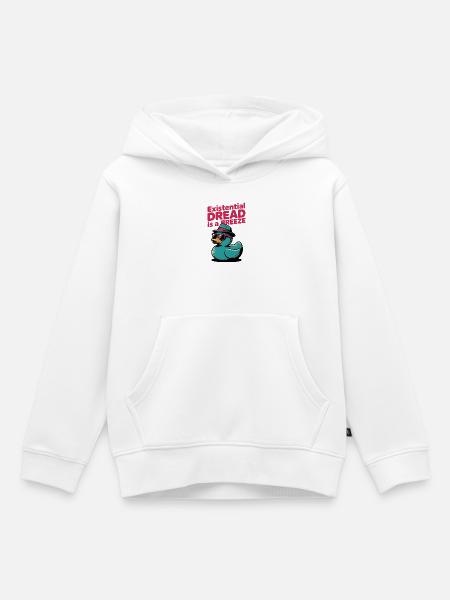 Kaczor z kapeluszem - Kinder Premium Organic Hoodie - Weiß