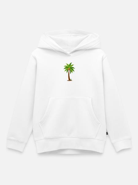 Kokospalme - Kinder Premium Organic Hoodie - Weiß
