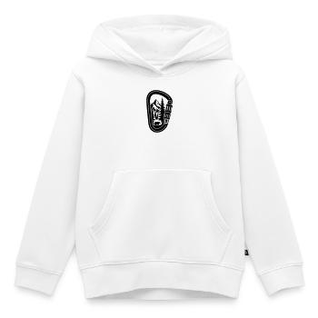 Climber carabiner mountain and bear - Kids Premium Organic Hoodie - white - Front - AI Model Kid Female (0cm)