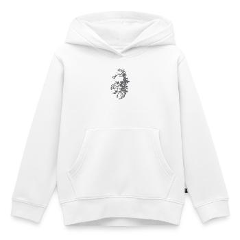 Gothic Skull roses - Kids Premium Organic Hoodie - white - Front - AI Model Kid Female (0cm)