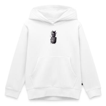 Pineapple Splash Black - Kinder Premium Organic Hoodie - Weiß - Vorne - AI Model Kid Female (0cm)