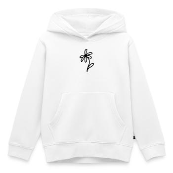 Blume - Kinder Premium Organic Hoodie - Weiß - Vorne - AI Model Kid Female (0cm)