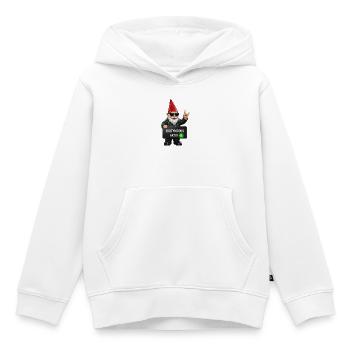 Gnom mit Partymodus Aktiv - Kinder Premium Organic Hoodie - Weiß - Vorne - AI Model Kid Female (0cm)