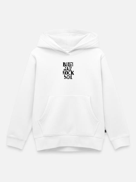 Blues Jazz Rock Soul - Kinder Premium Organic Hoodie - Weiß