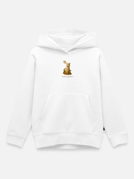 ich-summe-also-bin-ich - Kinder Premium Organic Hoodie - Weiß
