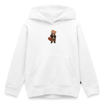 Red Panda Fotograf mit Kamera - Kinder Premium Organic Hoodie - Weiß - Vorne - AI Model Kid Female (0cm)