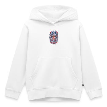 Serbien | Doppeladler & Volkskunst - Kinder Premium Organic Hoodie - Weiß - Vorne - AI Model Kid Female (0cm)