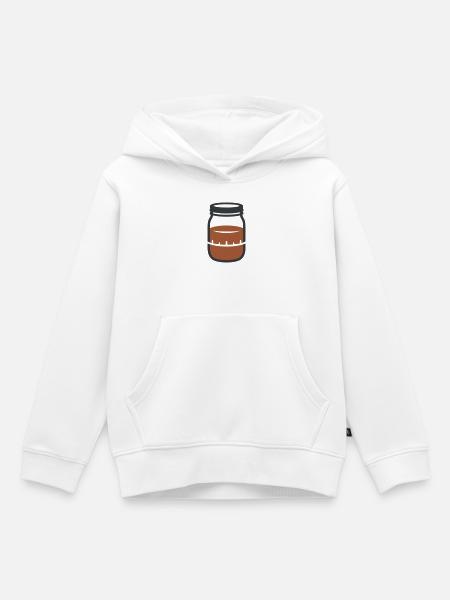 Sauerteig Einmachglas Icon - Kinder Premium Organic Hoodie - Weiß