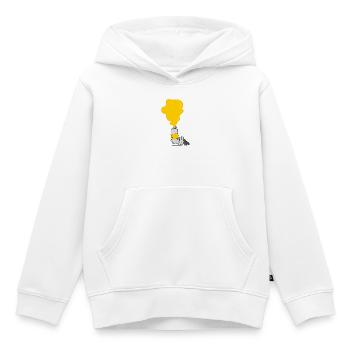 Eine Wolke Gelber Farbe Quilled Aus Der Farbtube - Kinder Premium Organic Hoodie - Weiß - Vorne - AI Model Kid Female (0cm)
