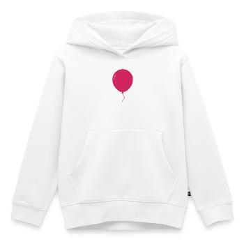 Ballonform - Kinder Premium Organic Hoodie - Weiß - Vorne - AI Model Kid Female (0cm)