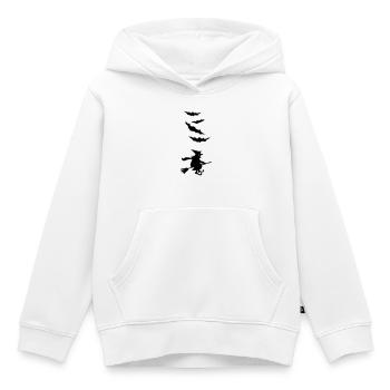 Sorcière - Sweat Premium à capuche enfant bio - blanc - Devant - AI Model Kid Female (0cm)