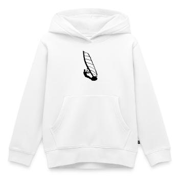 Windsurfer, Surfer, Wassersport,  - Kinder Premium Organic Hoodie - Weiß - Vorne - AI Model Kid Female (0cm)