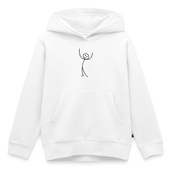 Strichmännchen - Kinder Premium Organic Hoodie - Weiß - Vorne - AI Model Kid Female (0cm)