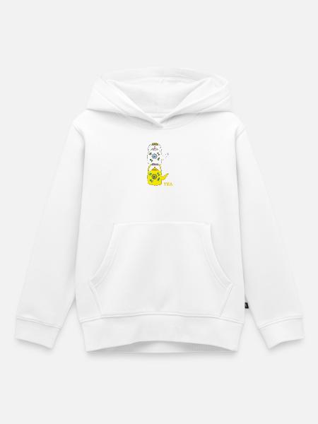 tea - Kinder Premium Organic Hoodie - Weiß