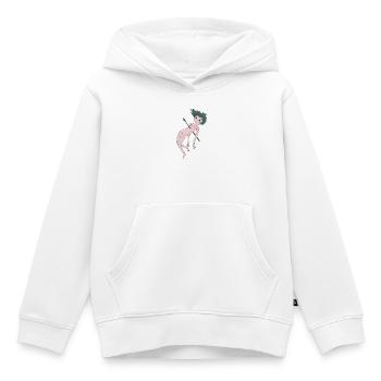 Flèche de Cupidon - Sweat Premium à capuche enfant bio - blanc - Devant - AI Model Kid Female (0cm)