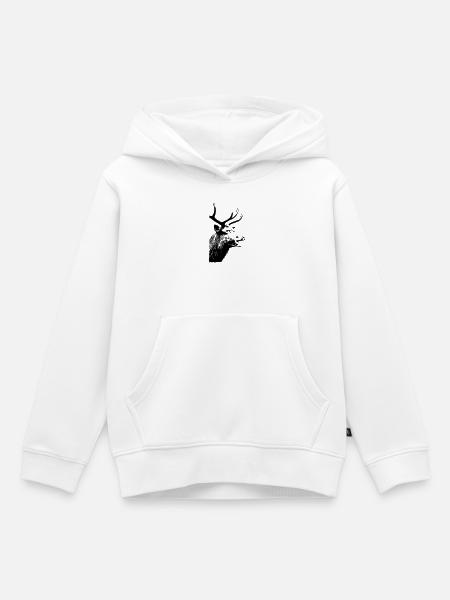 BRÜLLEN - Kinder Premium Organic Hoodie - Weiß