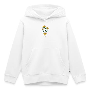Blumenstrauss dreifarbig - Kinder Premium Organic Hoodie - Weiß - Vorne - AI Model Kid Female (0cm)