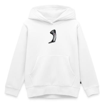 Cobra - Sweat Premium à capuche enfant bio - blanc - Devant - AI Model Kid Female (0cm)