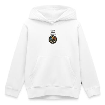 Volltreffer Dartboard Design - Kinder Premium Organic Hoodie - Weiß - Vorne - AI Model Kid Female (0cm)