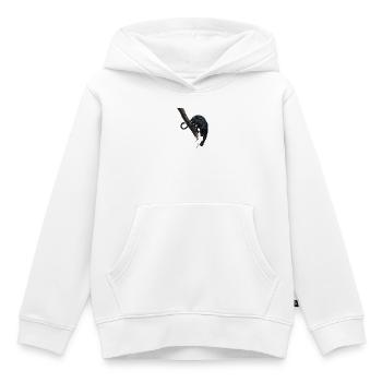 Nachtpanther am Ast - Kinder Premium Organic Hoodie - Weiß - Vorne - AI Model Kid Female (0cm)
