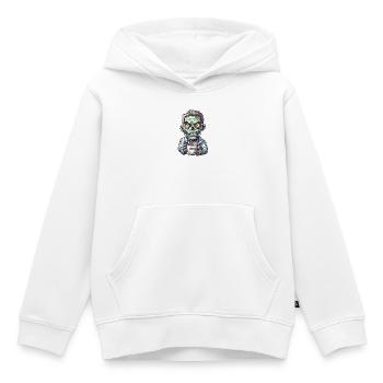 Coffee Monster - Caffeine Zombie - Morning Grouch - Kids Premium Organic Hoodie - white - Front - AI Model Kid Female (0cm)