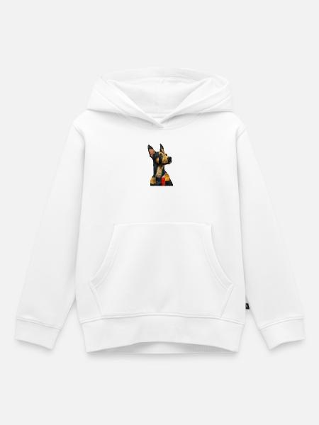 süßer Hund - Kinder Premium Organic Hoodie - Weiß