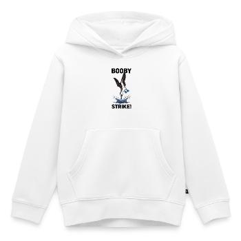 Fou Pieds Bleus Strike Booby Strike Mer - Sweat Premium à capuche enfant bio - blanc - Devant - AI Model Kid Female (0cm)