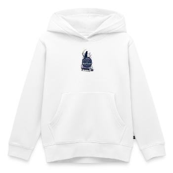 Livres de chats : Cadeau mystique lunaire pour lecteurs - Sweat Premium à capuche enfant bio - blanc - Devant - AI Model Kid Female (0cm)