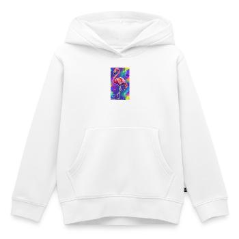 Flamingo - Kinder Premium Organic Hoodie - Weiß - Vorne - AI Model Kid Female (0cm)