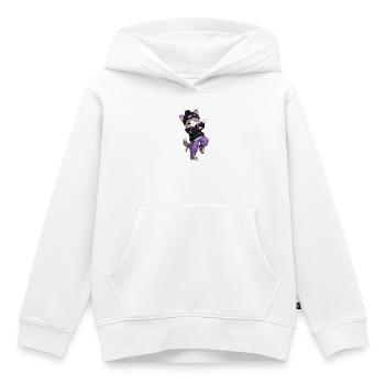 Cat Streetwear Lila Sterne - Kinder Premium Organic Hoodie - Weiß - Vorne - AI Model Kid Female (0cm)