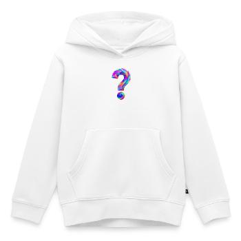 Fragezeichen - Kinder Premium Organic Hoodie - Weiß - Vorne - AI Model Kid Female (0cm)